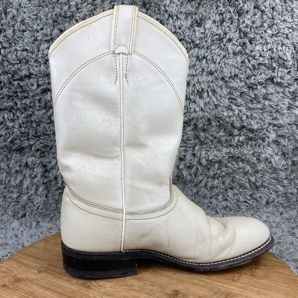 Laredo Western Boots Women's Size 6.5 M Cowboy Pearl White - Picture 5 of 10